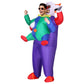 Inflatable Clown Costume Adult Suit Blow Up Party Fancy Dress Halloween Cosplay