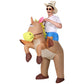 Inflatable Cowboy Costume Adult Suit Blow Up Party Fancy Dress Halloween Cosplay