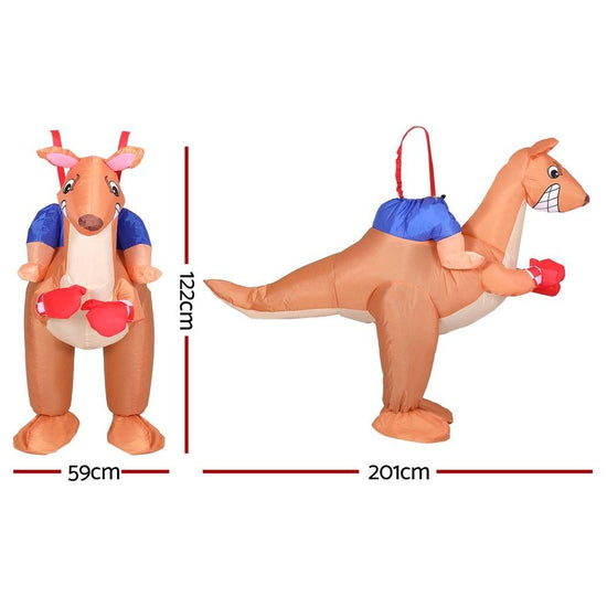 Inflatable Kangaroo Costume Adult Suit Blow Up Party Fancy Dress Halloween Cosplay