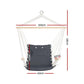 Gardeon Hammock Chair Hanging with Armrest Camping Hammocks Grey