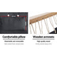 Gardeon Hammock Chair Hanging with Armrest Camping Hammocks Grey