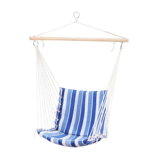 Gardeon Hammock Chair Swing Camping Blue