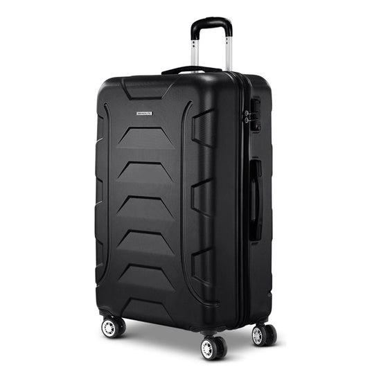 Wanderlite 28" 75cm Luggage Trolley Travel Suitcase Set TSA Hard Case Lightweight Strap