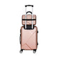 Wanderlite 2pc Luggage 12" 20" Trolley Travel Suitcase Storage Carry On TSA Lock Rose Gold