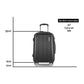 Wanderlite 20" 55cm Luggage Trolley Travel Set Suitcase Carry On Hard Shell Case Sets Lightweight Black