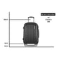 Wanderlite 24" 66cm Luggage Trolley Travel Set Suitcase Carry On Hard Case TSA Lock Lightweight Black