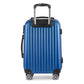 Wanderlite 28" 75cm Luggage Trolley Travel Suitcase Set Carry On Hard Case TSA Lock Lightweight Blue
