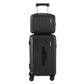 Wanderlite 2pcs Trunk Luggage Suitcase Travel Carry On TSA Lock 12" 20" Black