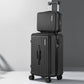 Wanderlite 2pcs Trunk Luggage Suitcase Travel Carry On TSA Lock 12" 20" Black