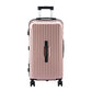 Wanderlite 28" Trunk Luggage Suitcase Travel 5 Wheels Type-C Port TSA Rose Gold