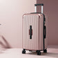 Wanderlite 28" Trunk Luggage Suitcase Travel 5 Wheels Type-C Port TSA Rose Gold