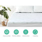Giselle Bedding Memory Foam Mattress Topper 11-Zone 8cm Single