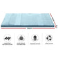 Giselle Bedding Memory Foam Mattress Topper 7-Zone 8cm Single