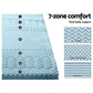 Giselle Bedding Memory Foam Mattress Topper 7-Zone 8cm Single