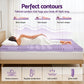 Giselle 8cm Memory Foam Mattress Topper Lavender Infused Bamboo Cover 7-Zone King Single