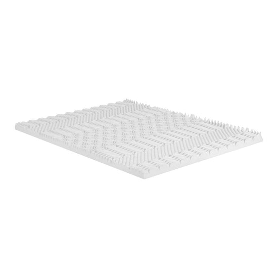 Giselle Bedding Memory Foam Mattress Topper 7-Zone Airflow Pad 8cm Single White