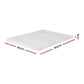 Giselle Bedding Memory Foam Mattress Topper 7-Zone Airflow Pad 8cm Single White