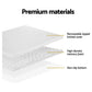 Giselle Bedding Memory Foam Mattress Topper 7-Zone Airflow Pad 8cm Single White