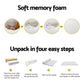 Giselle Bedding Memory Foam Mattress Topper 7-Zone Airflow Pad 8cm Single White