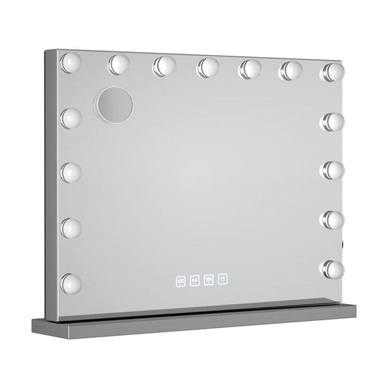 Embellir Bluetooth Makeup Mirror 58x46cm Hollywood Vanity with LED Light Wall