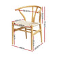 Artiss Dining Chair Wooden Rattan Seat Wishbone Back