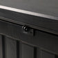 Gardeon Outdoor Storage Box 80L Container Lockable Garden Toy Tool Shed Black