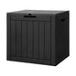 Gardeon Outdoor Storage Box 118L Container Lockable Indoor Garden Toy Tool Shed Black
