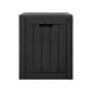 Gardeon Outdoor Storage Box 118L Container Lockable Indoor Garden Toy Tool Shed Black