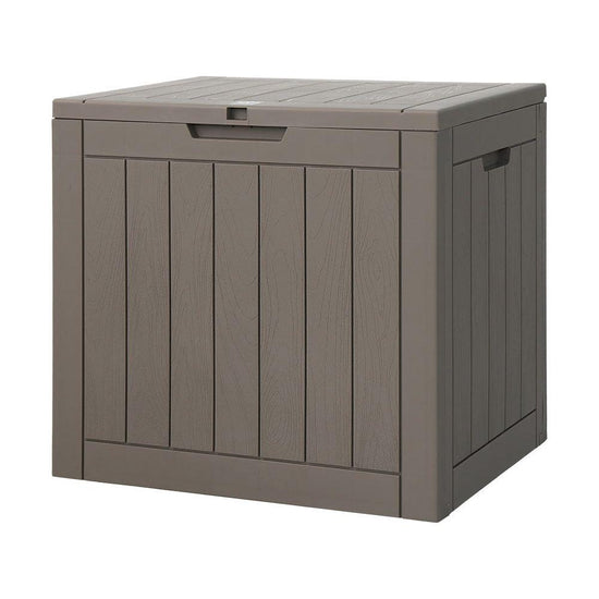Gardeon Outdoor Storage Box 118L Container Lockable Indoor Garden Toy Tool Shed Grey