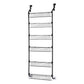 Artiss Over Door Storage Hanger Pantry 6-Tier Metal Hook Hanging Organiser Black