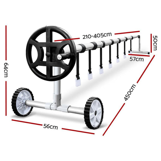 Aquabuddy Pool Cover Roller 4m Adjustable Swimming Pool Solar Blanket Reel