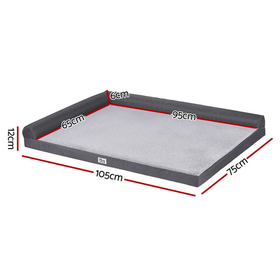 i.Pet Pet Bed Plush Soft Cushion Egg Crate Large Sofa Platform Removable Washable