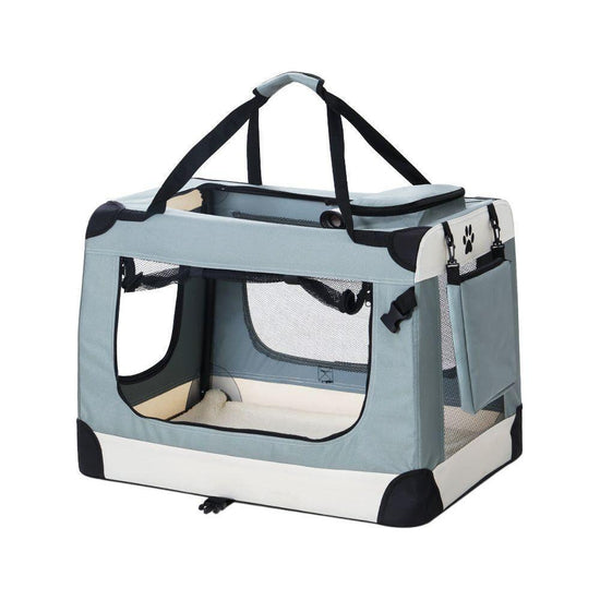 i.Pet Pet Carrier Soft Crate Dog Cat Travel 70x52CM Portable Foldable Car Large