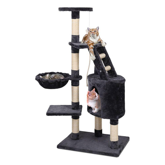 i.Pet Cat Tree 120cm Tower Scratching Post Scratcher Wood Condo House Bed Toys