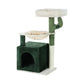 i.Pet Cat Tree 78cm Scratching Post Tower Scratcher Wood Condo House Bed Toys Green