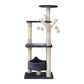 i.Pet Cat Tree 110cm Tower Scratching Post Scratcher Wood Condo House Bed Toys