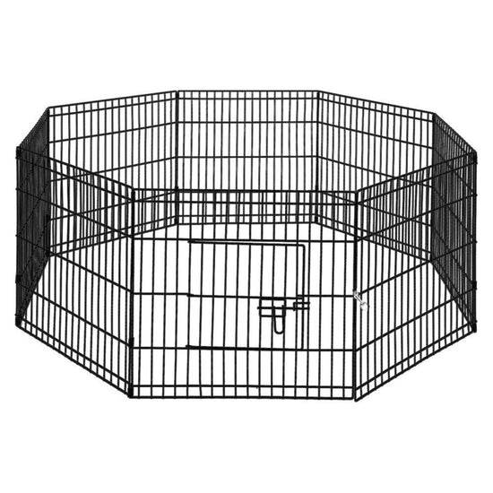 i.Pet 24" 8 Panel Dog Playpen Pet Fence Exercise Cage Enclosure Play Pen