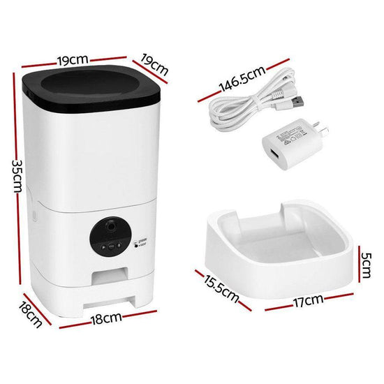 i.Pet Automatic Pet Feeder 6L Wifi Camera Dog Cat Smart Food Dispenser Timer