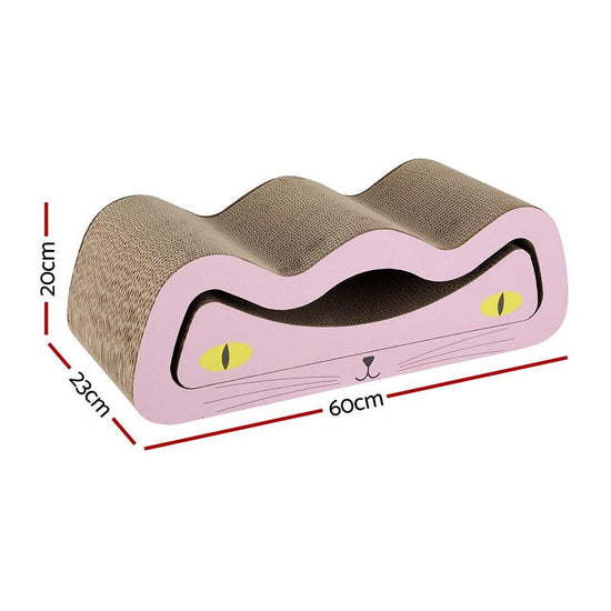 i.Pet Cat Scratching Board Scratcher Cardboard Kitten Indoor Climbing Pad Catnip