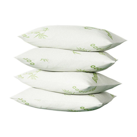 Giselle Bedding 4 Pack Bamboo Pillow Family Hotel