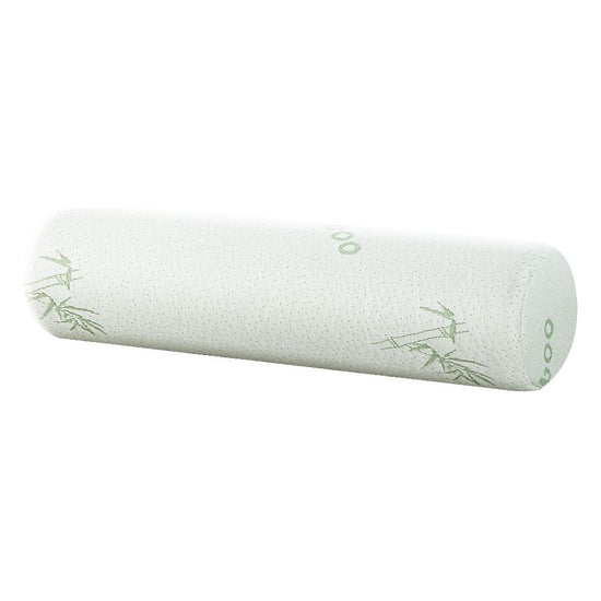 Giselle Bedding Memory Foam Neck Roll Pillow Bamboo Cover