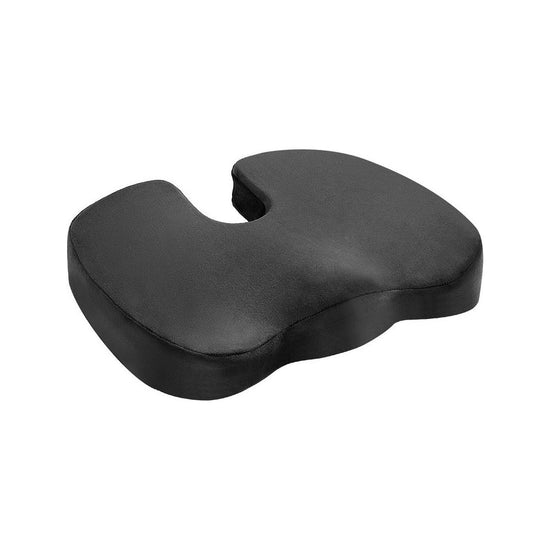 Giselle Bedding Seat Cushion Memory Foam Pillow Back Pain Relief Chair Pad Black