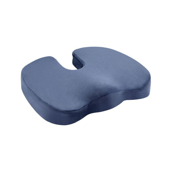 Giselle Bedding Seat Cushion Memory Foam Pillow Back Pain Relief Chair Pad Blue
