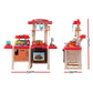 Keezi Kids Kitchen Pretend Play Set Cooking Sound Steam Light Function