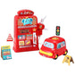 Keezi Kids Gas Petrol Station Pumper Pretend Play Toys Car Music Card Playset