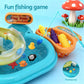 Keezi Kids Pretend Play Kitchen Sink with Faucet Floating Fishing Toys Play food