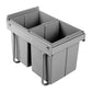 Cefito Pull Out Bin Kitchen Double Basket 2X20L Grey
