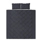 Giselle Bedding Quilt Cover Set Diamond Pinch Black Queen