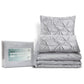 Giselle Bedding Quilt Cover Set Diamond Pinch Grey King
