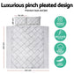 Giselle Bedding Quilt Cover Set Diamond Pinch Grey Queen